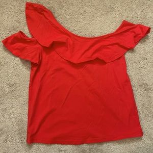 JCrew off one shoulder top